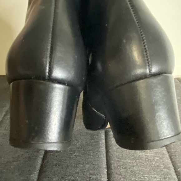 Paul Green Black Leather Chelsea Style Office Casual Ankle Heel Boots-Sz-5 1/2 - Picture 6 of 16